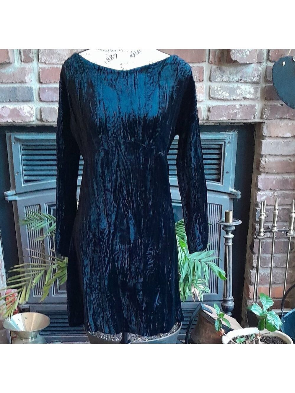 Vintage Bluemarine Crushed Velvet Dress - Picture 2 of 10